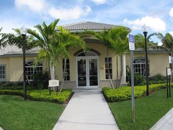 Main entrance to leasing office
